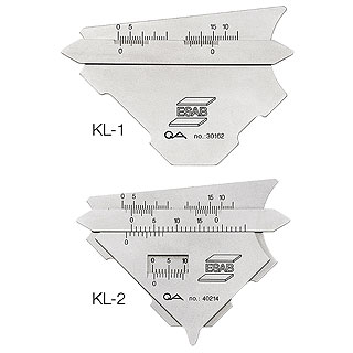 Шаблон сварщика KL-1 и KL-2 ESAB Fillet Gauge ESAB (ЭСАБ)