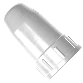 Колпак для баллонов защитный металлический ацетиленовый (белый)